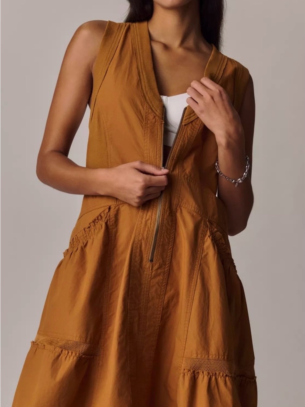 Anthropologie Daily Practice Trek Utility Mini Dress